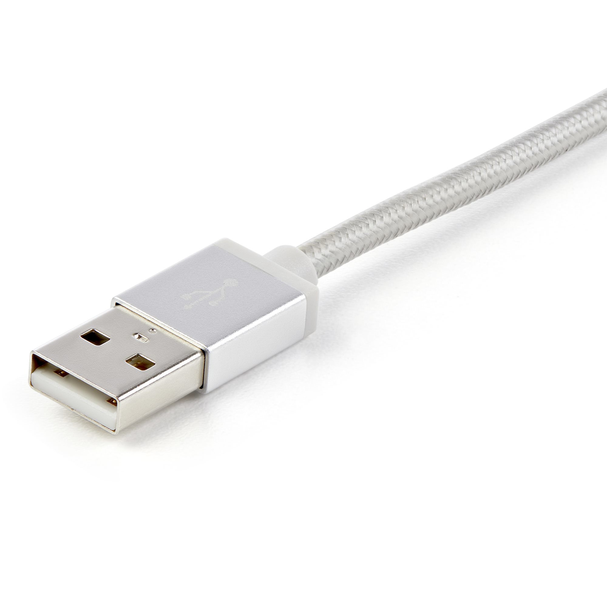 StarTech.com LTCUB1MGR  StarTech.com Câble multi chargeur USB de 1 m -  Lightning USB-C Micro-B - Tressé