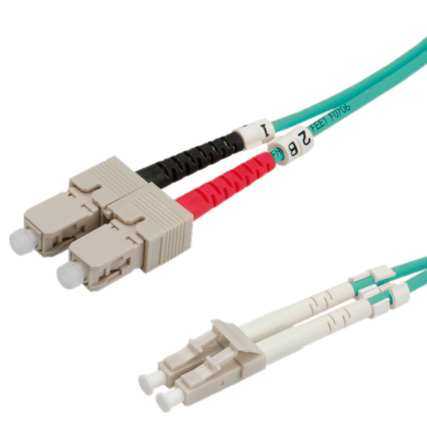 Value 50/125m LC-SC OM3 1 m cavo a fibre ottiche ST OM4 Turchese, Viola