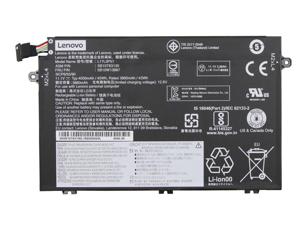Lenovo LG Chem L17L3P51 - Laptop-Batterie - Lithium-Ionen