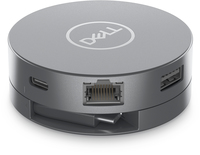 Dell 6-in-1-USB-C-Multiport-Adapter DA305 - Kabelgebunden - USB 3.2 Gen 2 (3.1 Gen 2) Type-C - 10,100,1000 Mbit/s - Silber - 3840 x 2160 Pixel - Dell