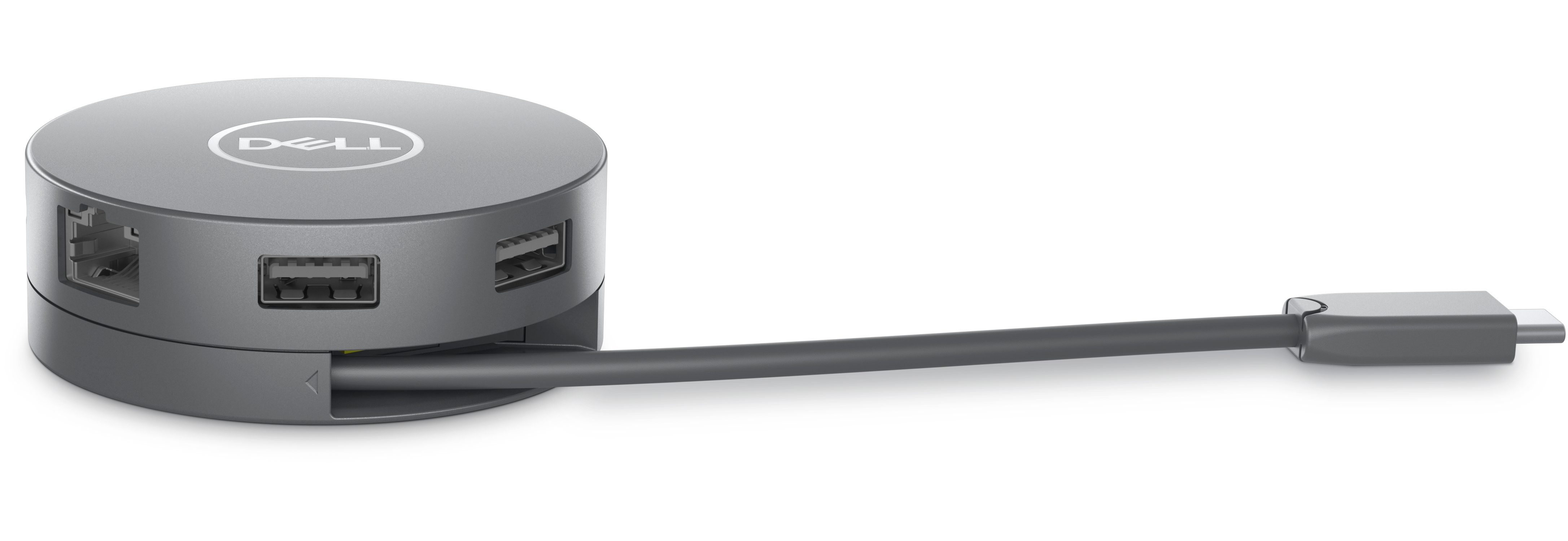 Dell 6-in-1-USB-C-Multiport-Adapter DA305 - Kabelgebunden - USB 3.2 Gen 2 (3.1 Gen 2) Type-C - 10,100,1000 Mbit/s - Silber - 3840 x 2160 Pixel - Dell