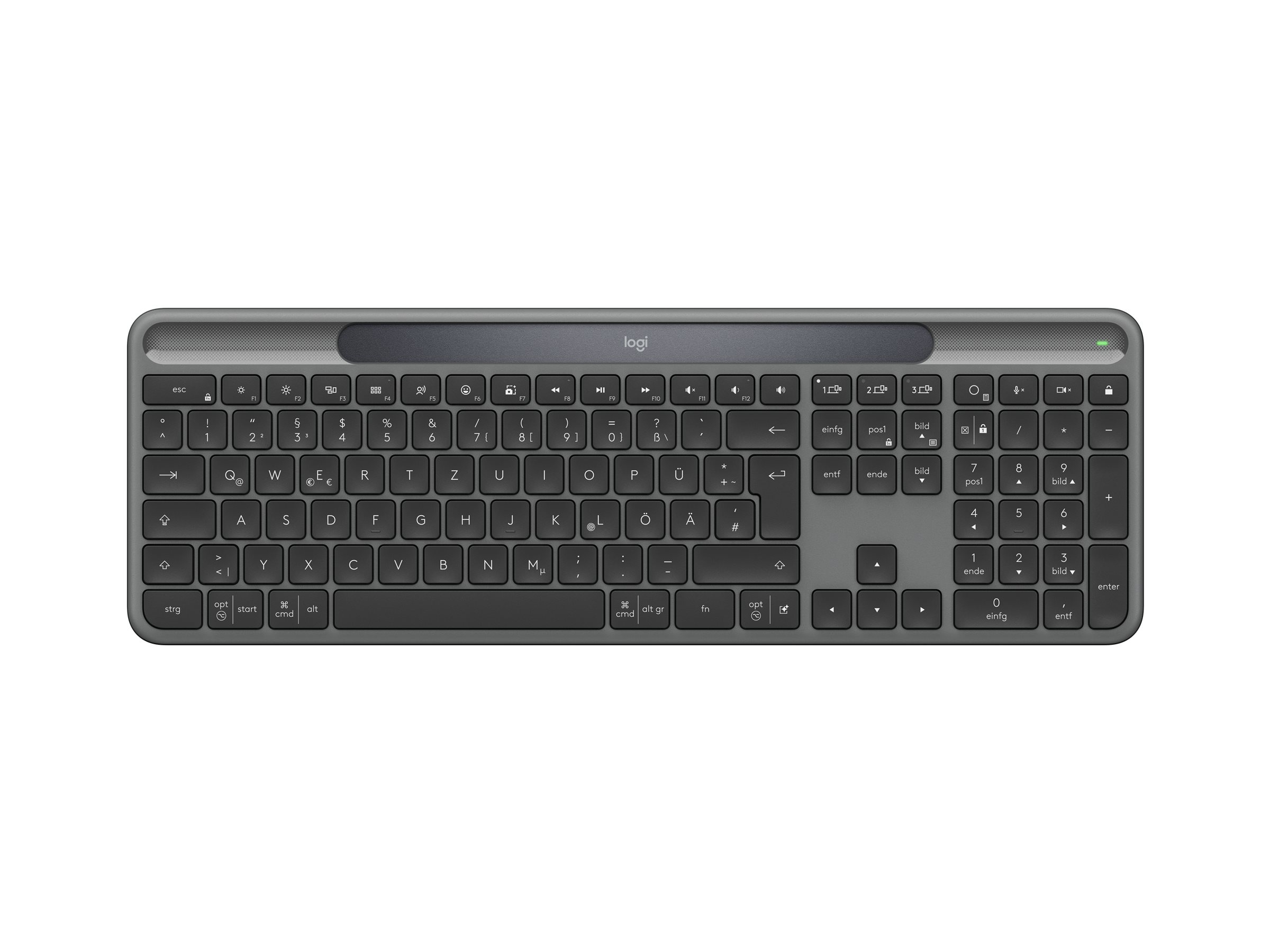 Logitech 920-013773 teclado RF Wireless + Bluetooth QWERTZ Alemn Grafito