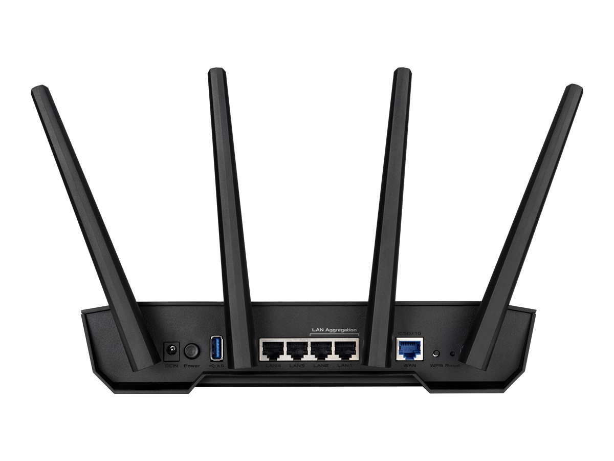 ASUS TUF Gaming AX3000 V2 router inal�mbrico Gigabit Ethernet Doble banda (2,4 GHz / 5 GHz) Negro, Naranja