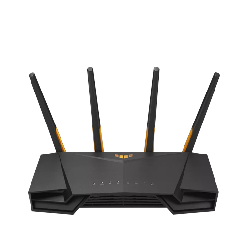ASUS TUF Gaming AX3000 V2 router inal�mbrico Gigabit Ethernet Doble banda (2,4 GHz / 5 GHz) Negro, Naranja