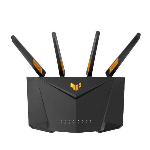 ASUS TUF Gaming AX3000 V2 router inal�mbrico Gigabit Ethernet Doble banda (2,4 GHz / 5 GHz) Negro, Naranja