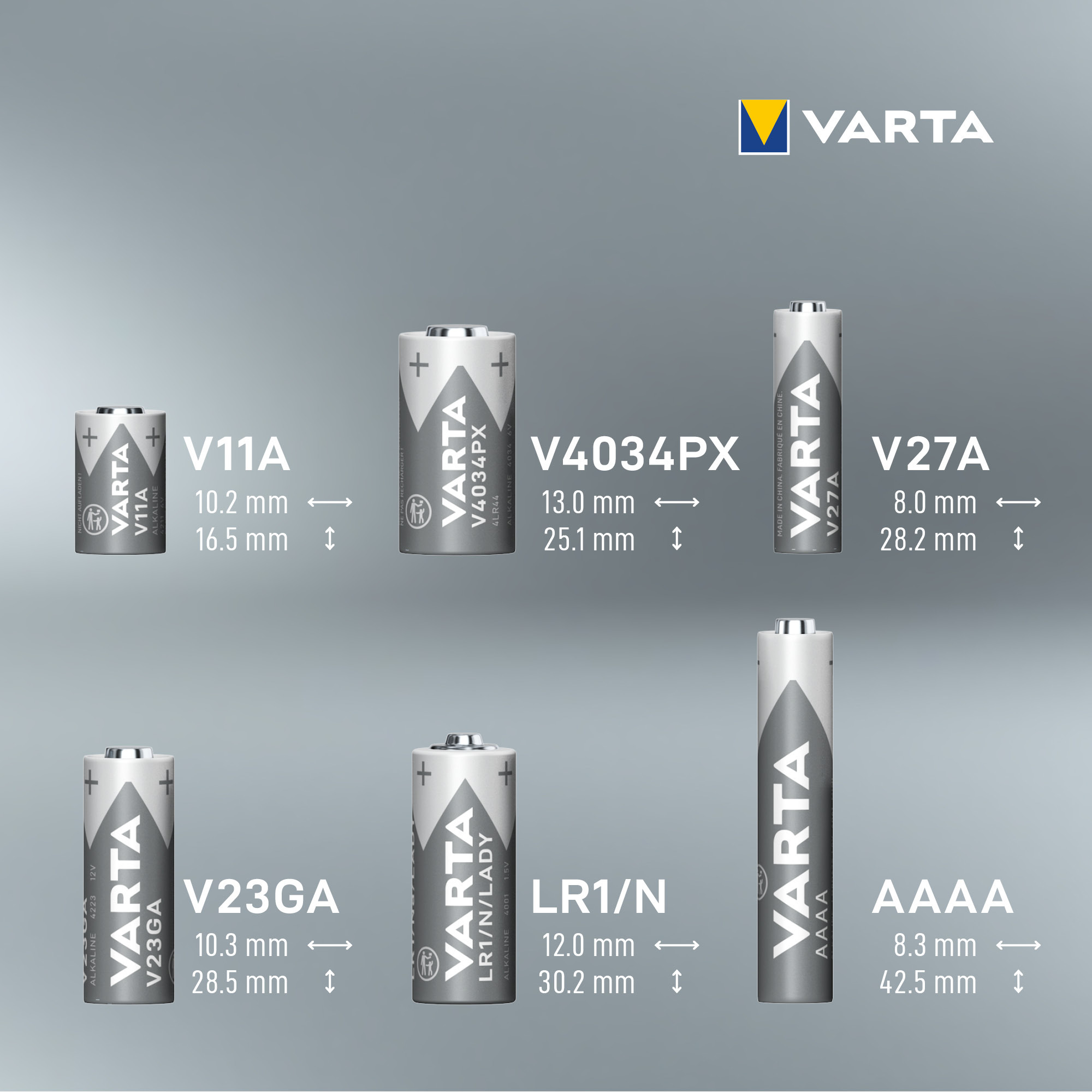 Varta Batterie - Alkalisch - 880 mAh