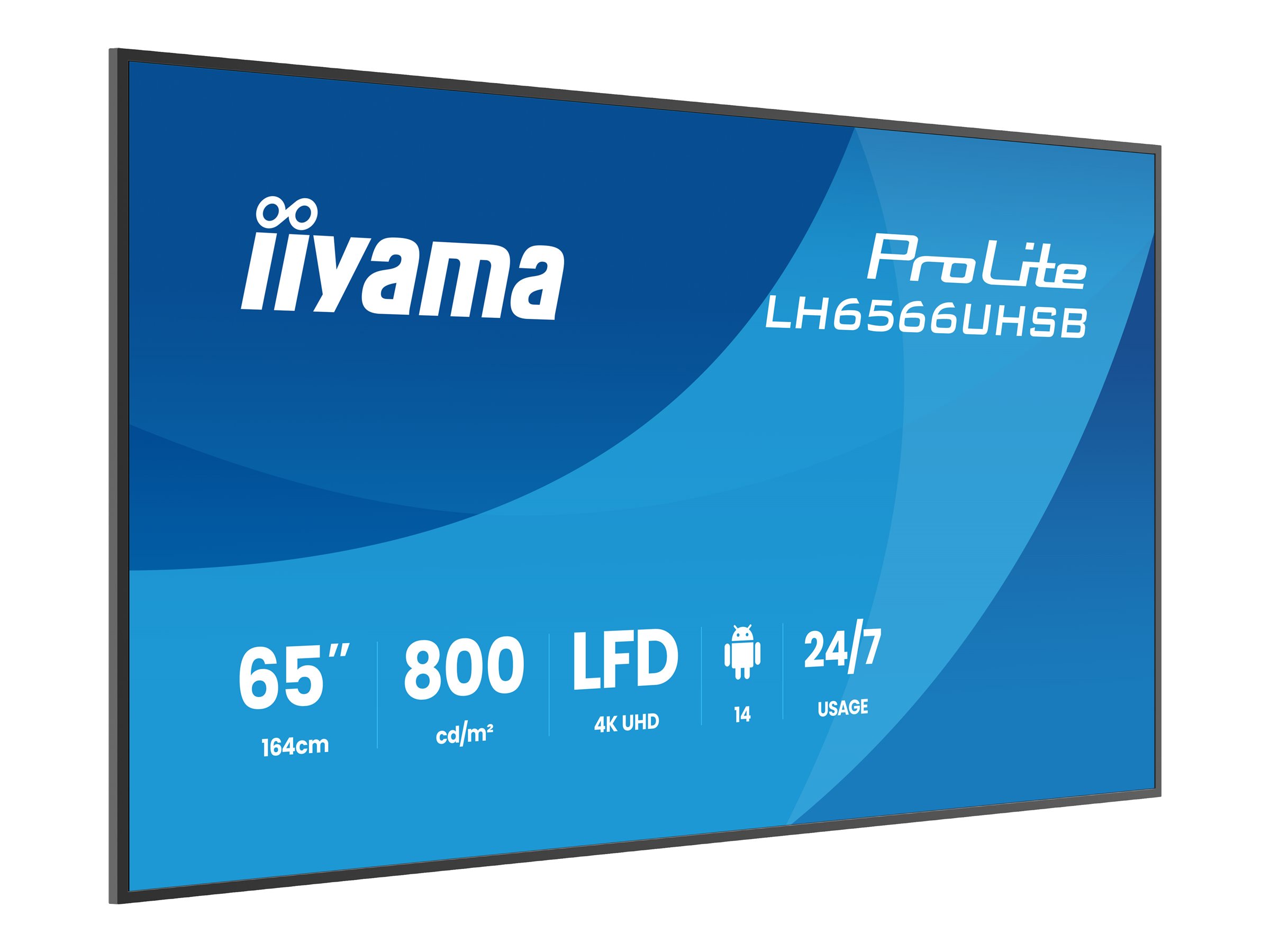Iiyama ProLite LH6566UHSB-B1AG - 164 cm (64.5)
