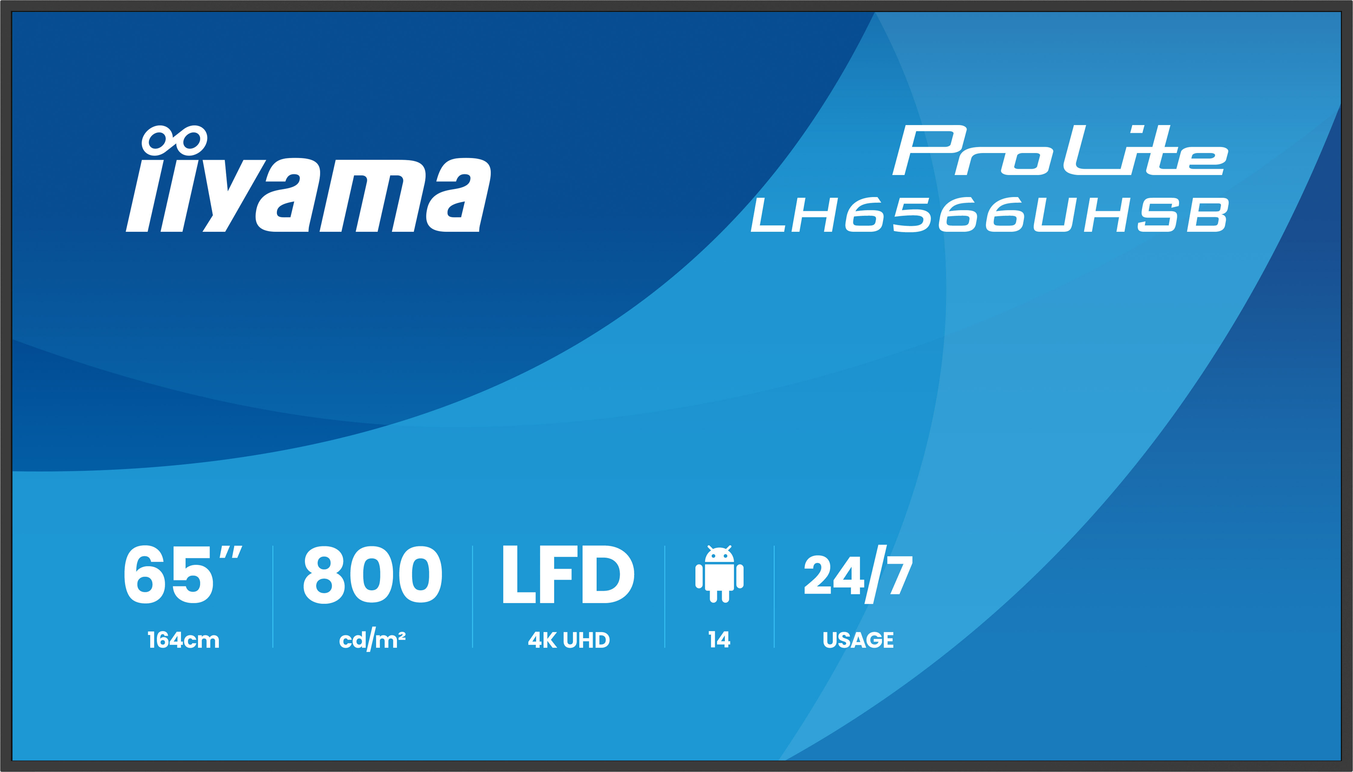 Iiyama ProLite LH6566UHSB-B1AG - 164 cm (64.5)
