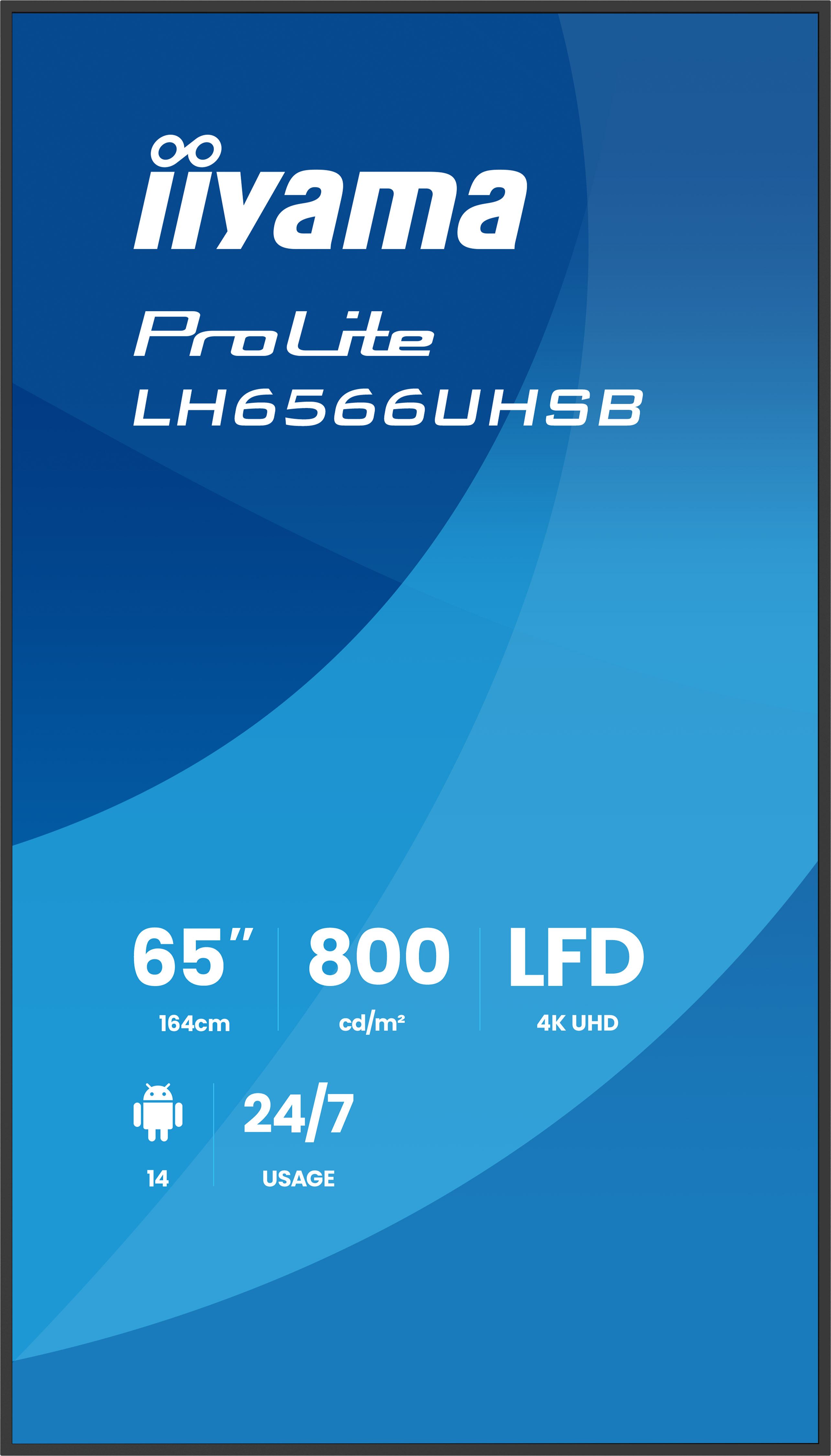 Iiyama ProLite LH6566UHSB-B1AG - 164 cm (64.5)
