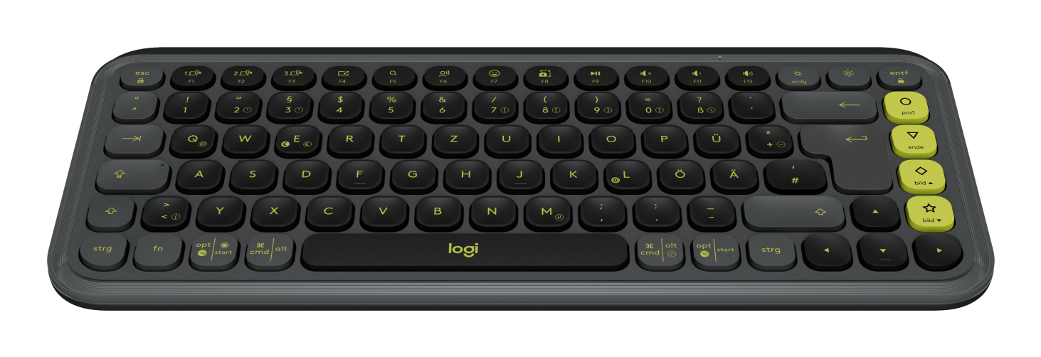 Logitech POP Icon Keys teclado Universal Bluetooth QWERTZ Alemn Grafito, Verde