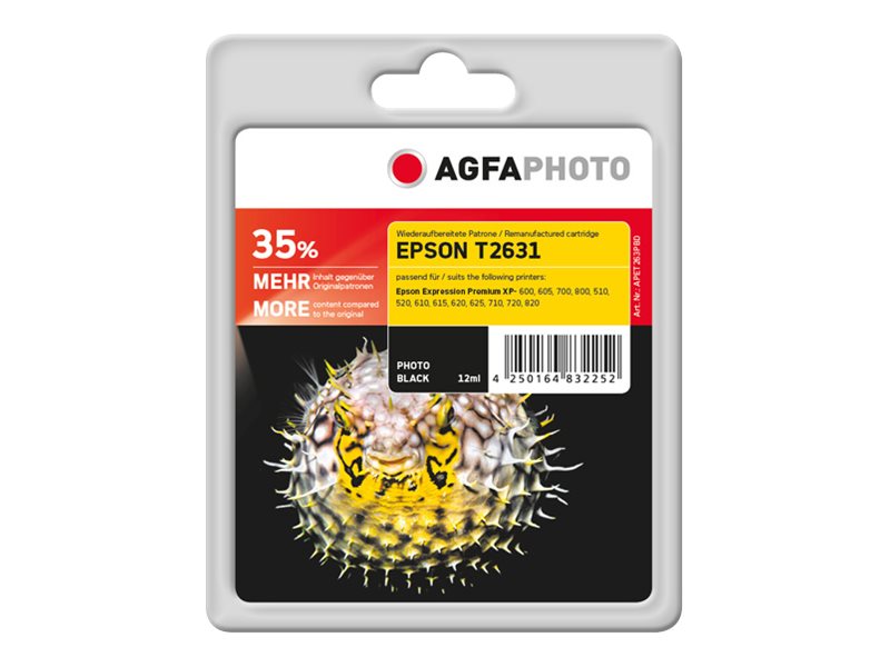 AgfaPhoto 12 ml - Photo schwarz - kompatibel