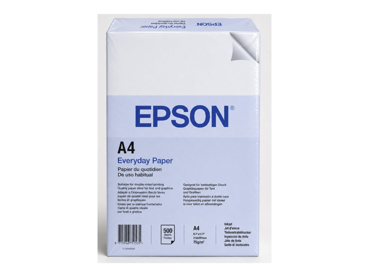 Epson Carta Everyday Paper A4 75 g/m2, 500 fogli