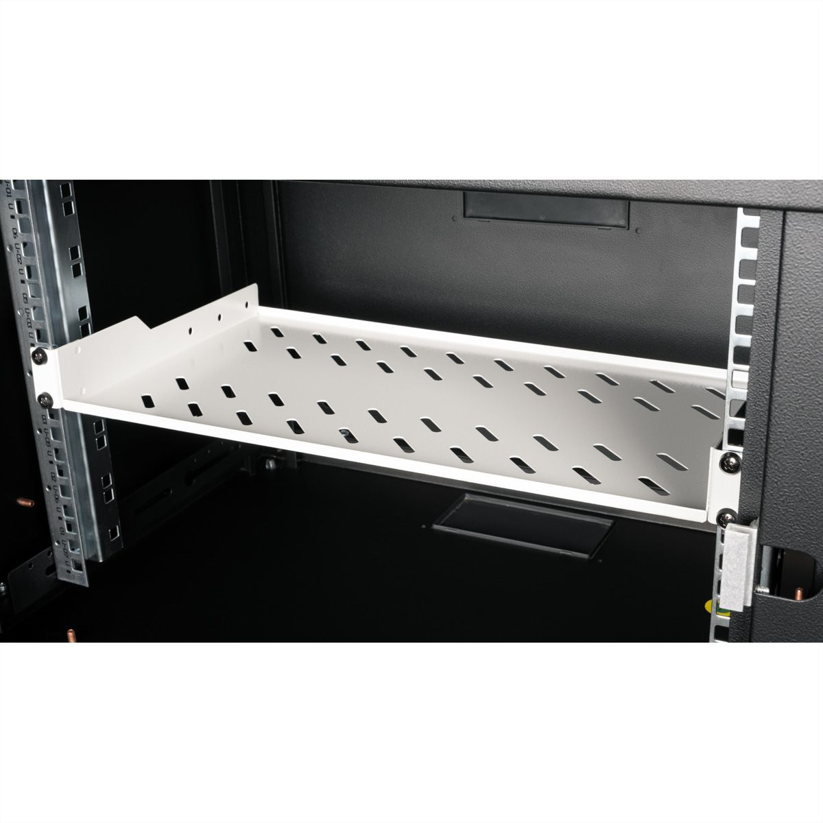 ROLINE Rack - Regal - 250 mm tief, Tragf�higkeit 15 kg - RAL 7035, Hellgrau - 1U - 48.3 cm (19)
