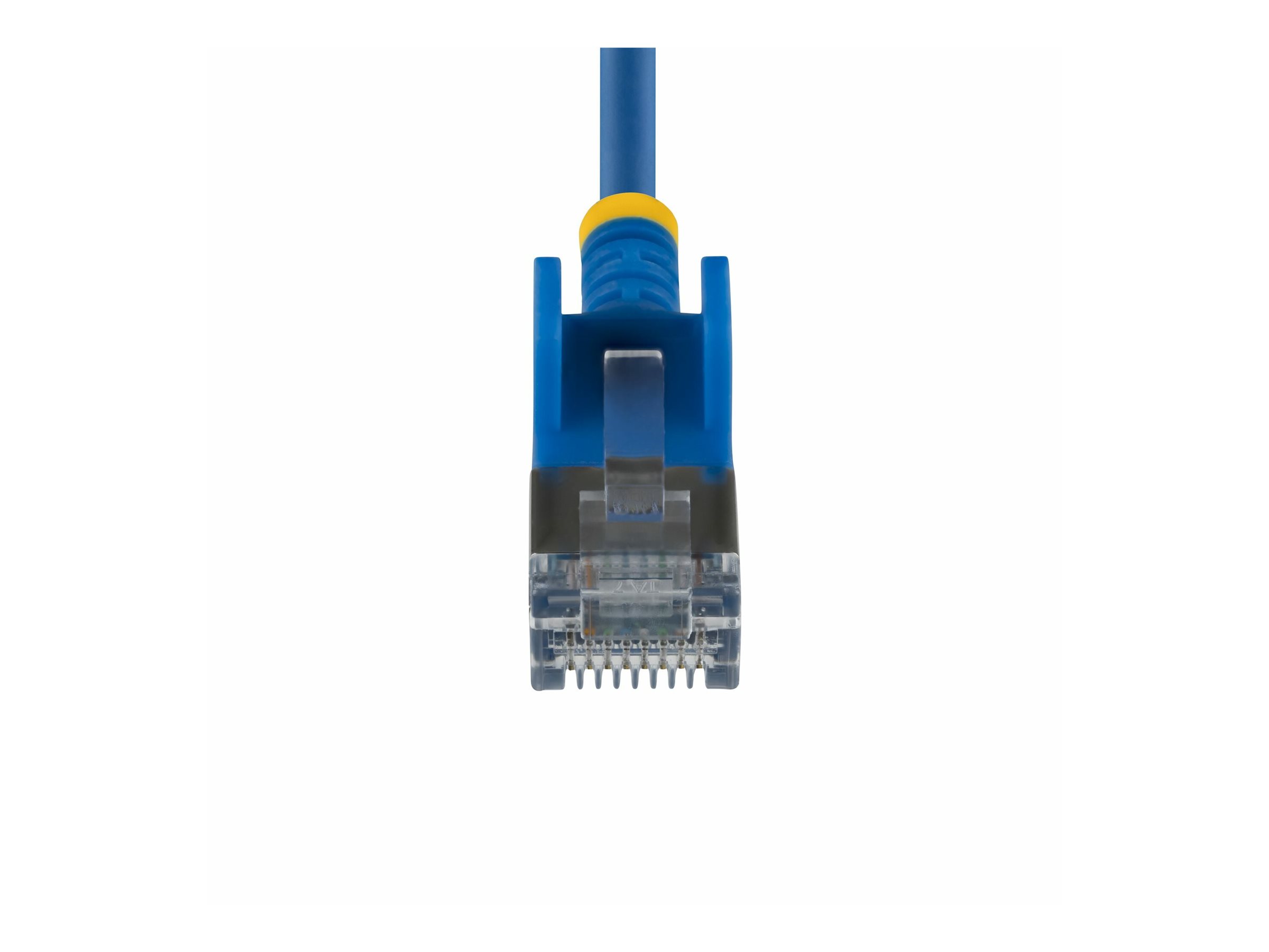 StarTech.com 1m Blue Ultra Slim Cat6A Ethernet Cable, Snagless, FTP, Pure Bare Copper Wire, 34AWG Slim RJ45 Network Patch Cord, Individually Tested