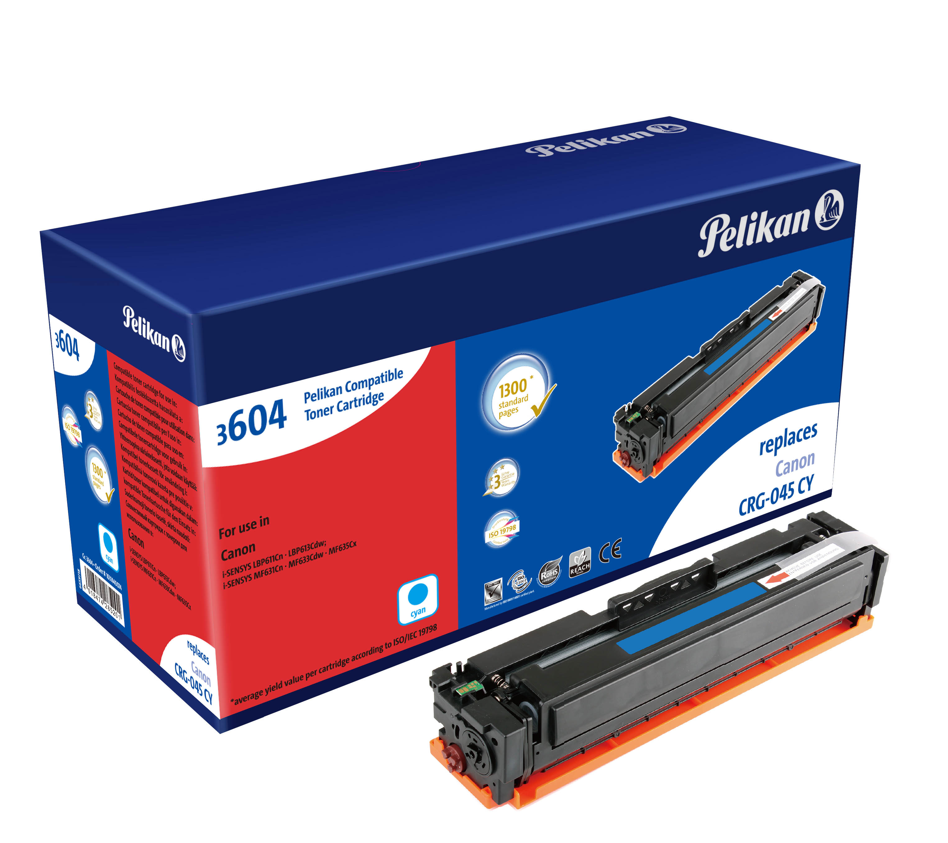 Pelikan 1031440074 Cartouche de toner 1 pi�ce(s) Compatible Cyan
