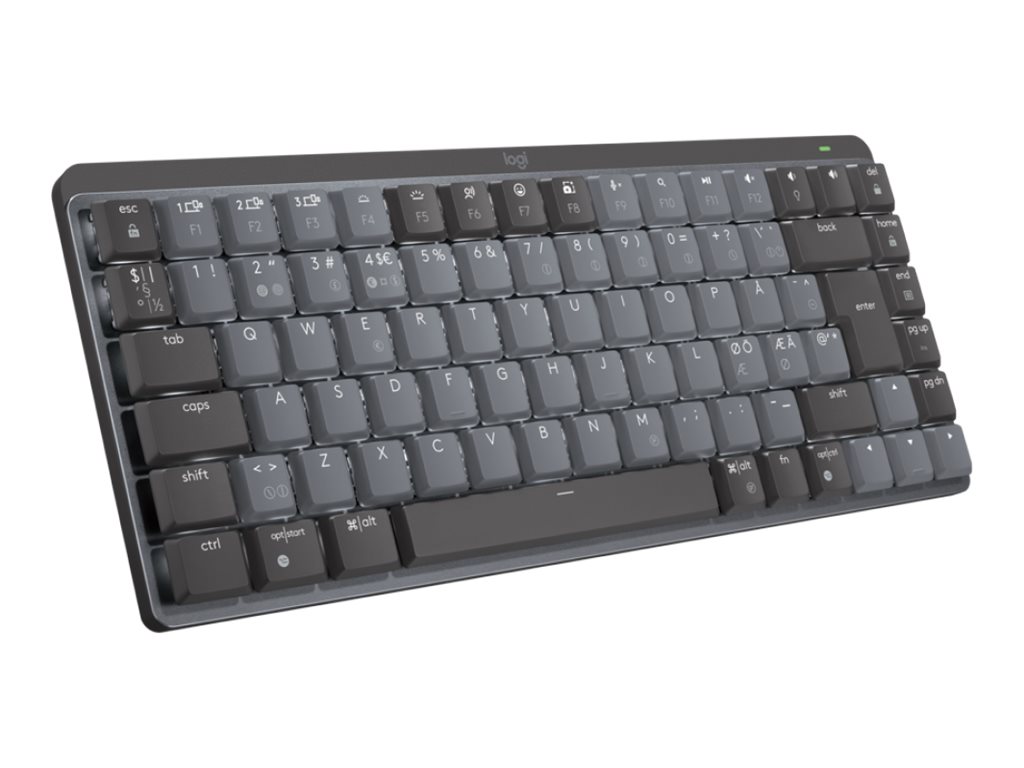 Logitech Master Series MX Mechanical Mini - Tastatur - hinterleuchtet - kabellos - Bluetooth LE - QWERTY - Nordisch (Dnisch/Finnisch/Norwegisch/Schwedisch)