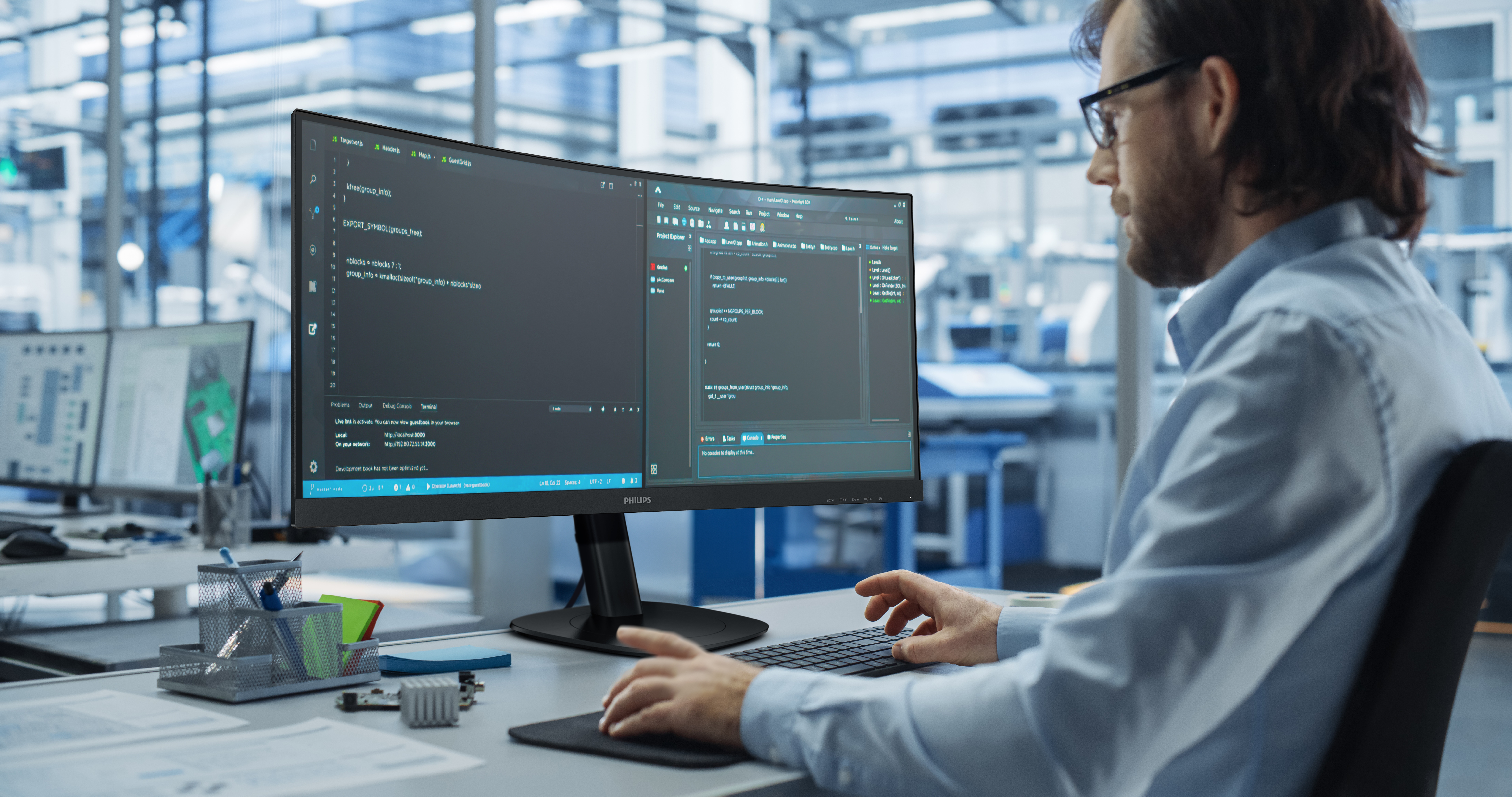 Philips 3000 series 34B2U3600C/00 computer monitor 86.4 cm (34) 3440 x 1440 pixels Wide Quad HD LCD Black