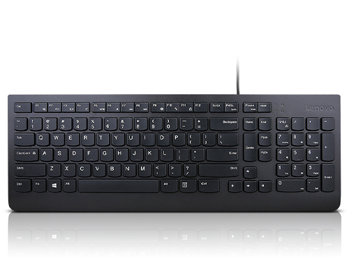 Lenovo Essential - Volle Gre (100%) - Kabelgebunden - USB - Membran Key Switch - QWERTY - Schwarz