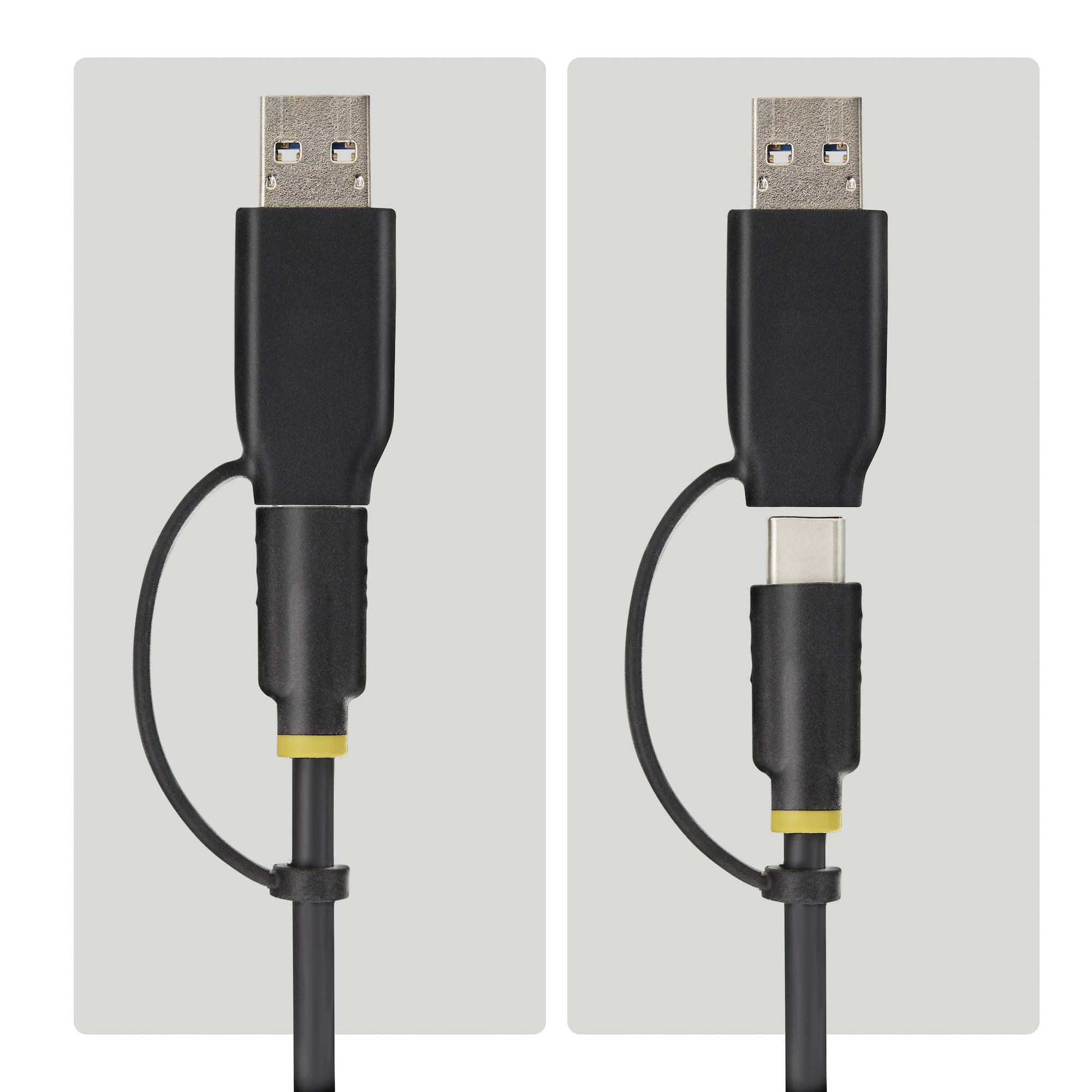 StarTech.com Adattatore da USB-C / USB-A a M.2 NVMe e SATA da 2,5 / 3,5, 10 Gbps, Lettore per SSD Esterno, Senza Attrezzi, B+M/M-Key