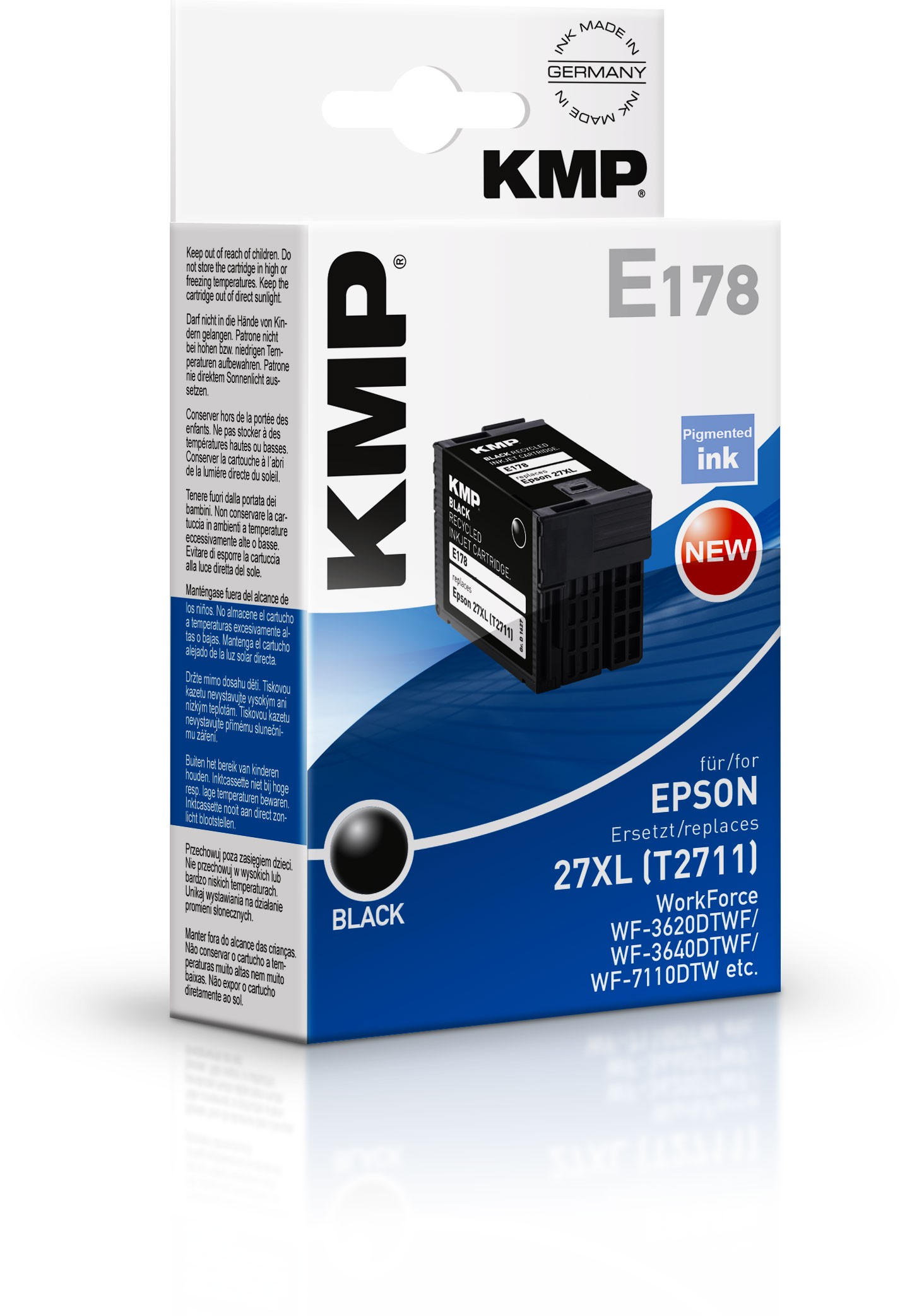 KMP E178 cartucho de tinta Negro