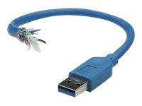 Techly ICOC-U3-AA-10-EX cable USB 1 m USB 3.2 Gen 1 (3.1 Gen 1) USB A Azul
