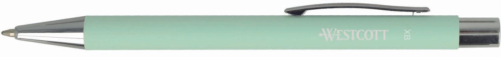 Westcott Druckkugelschreiber mint Schreibfarbe blau Strichst�rke XB