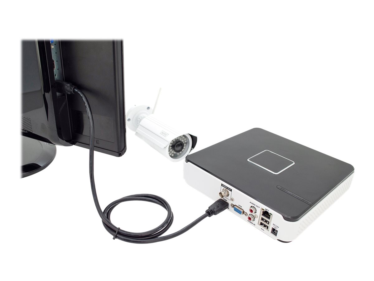 Digitus HDMI  haut dbit avec cble de raccordement Ethernet