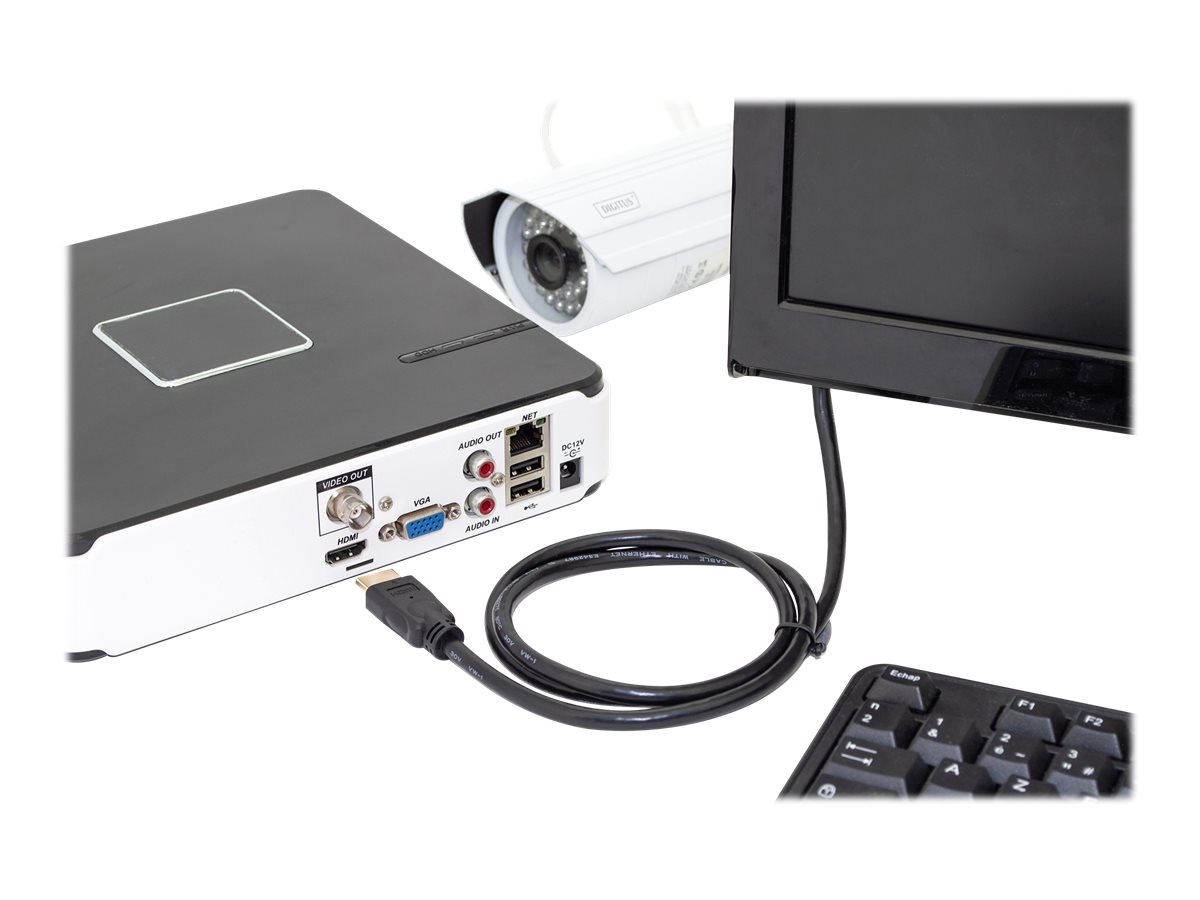Digitus HDMI High Speed con cavo di collegamento Ethernet