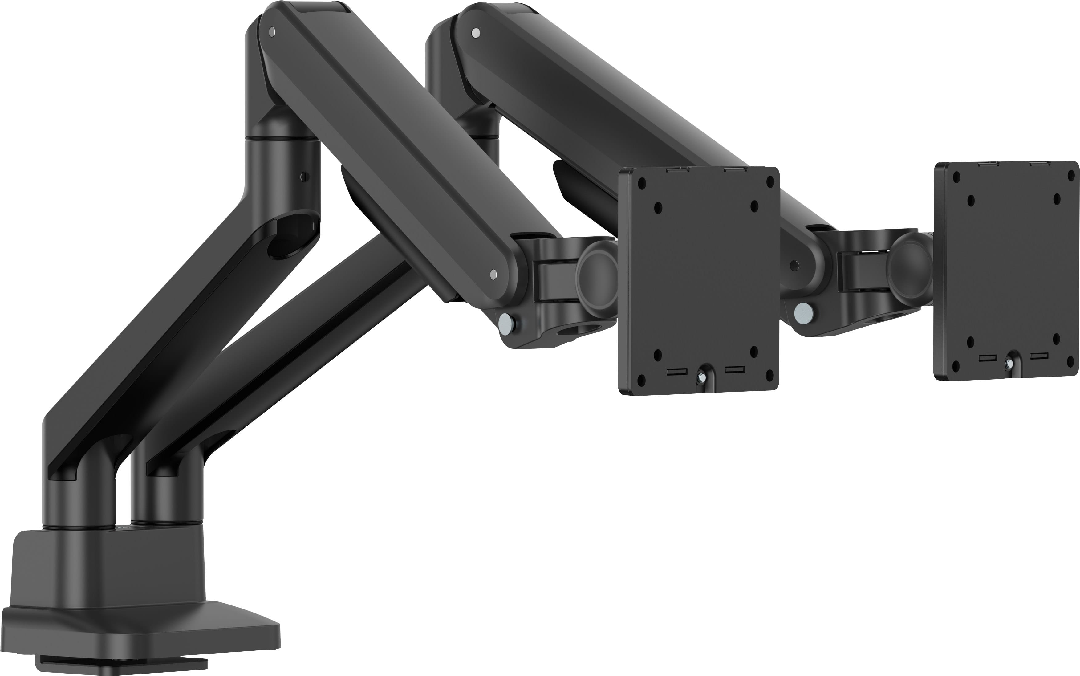 Iiyama Stylish flexible deskmount for dual monitor with mechanical spring monitors up