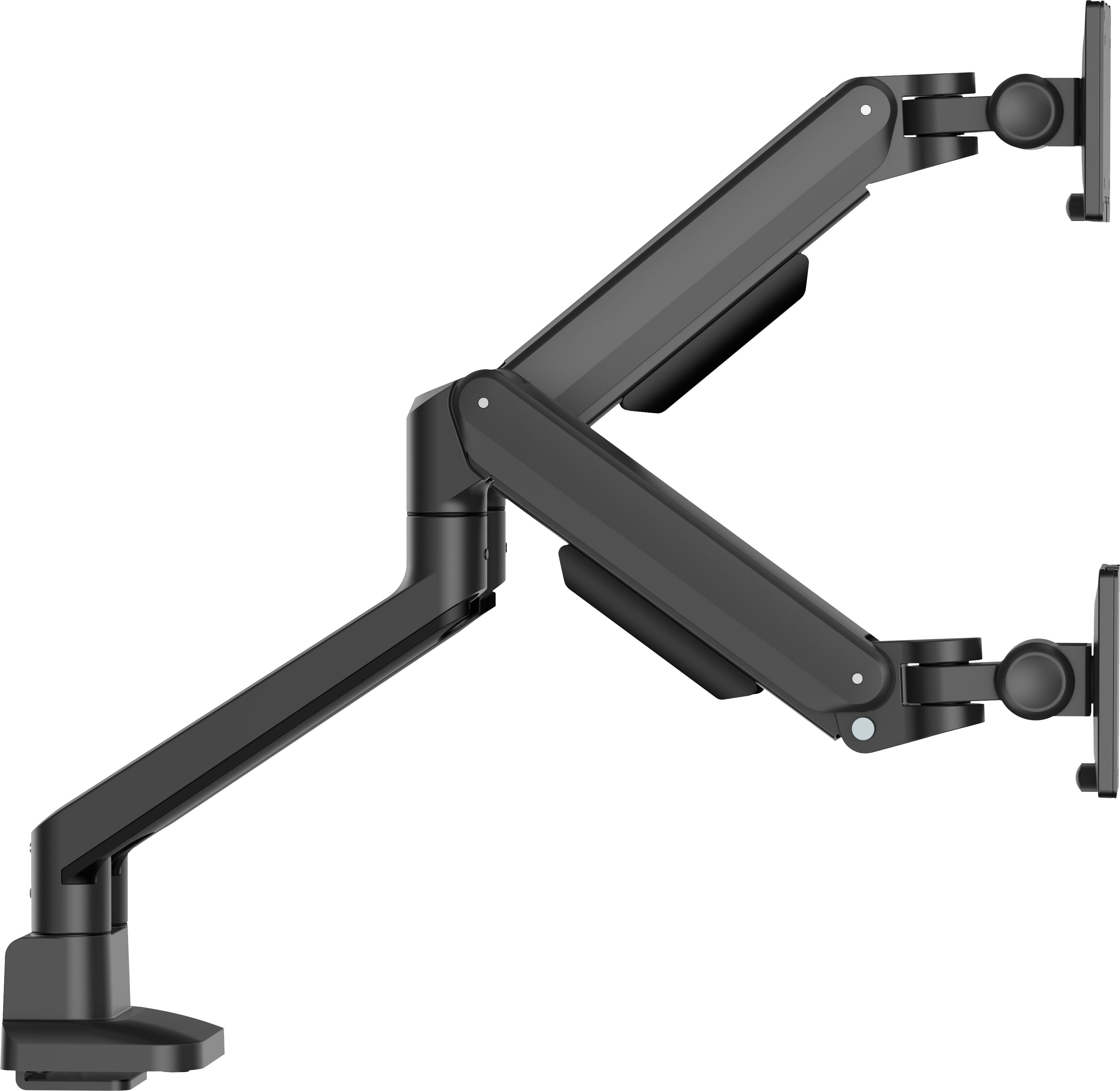 Iiyama Stylish flexible deskmount for dual monitor with mechanical spring monitors up