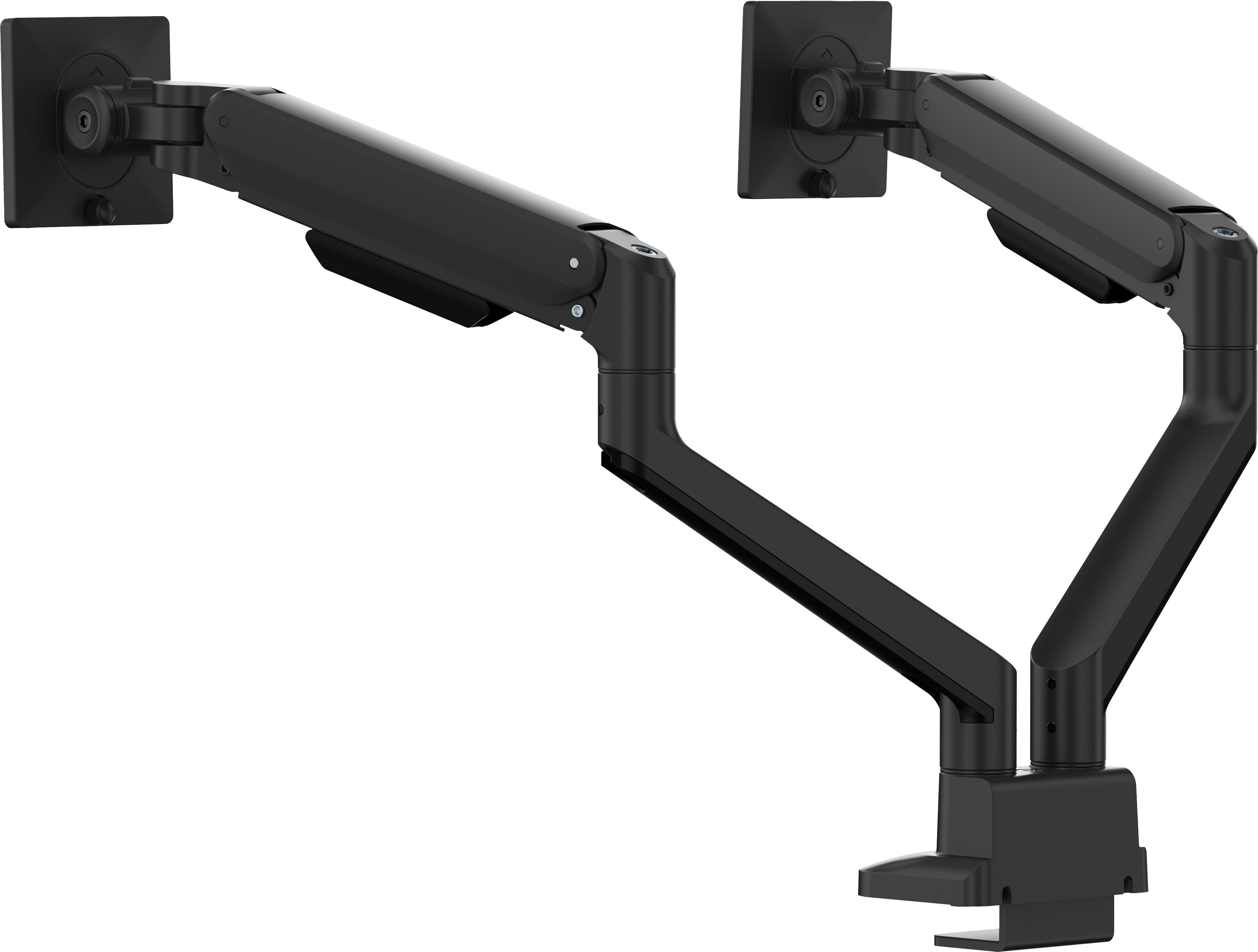 Iiyama Stylish flexible deskmount for dual monitor with mechanical spring monitors up