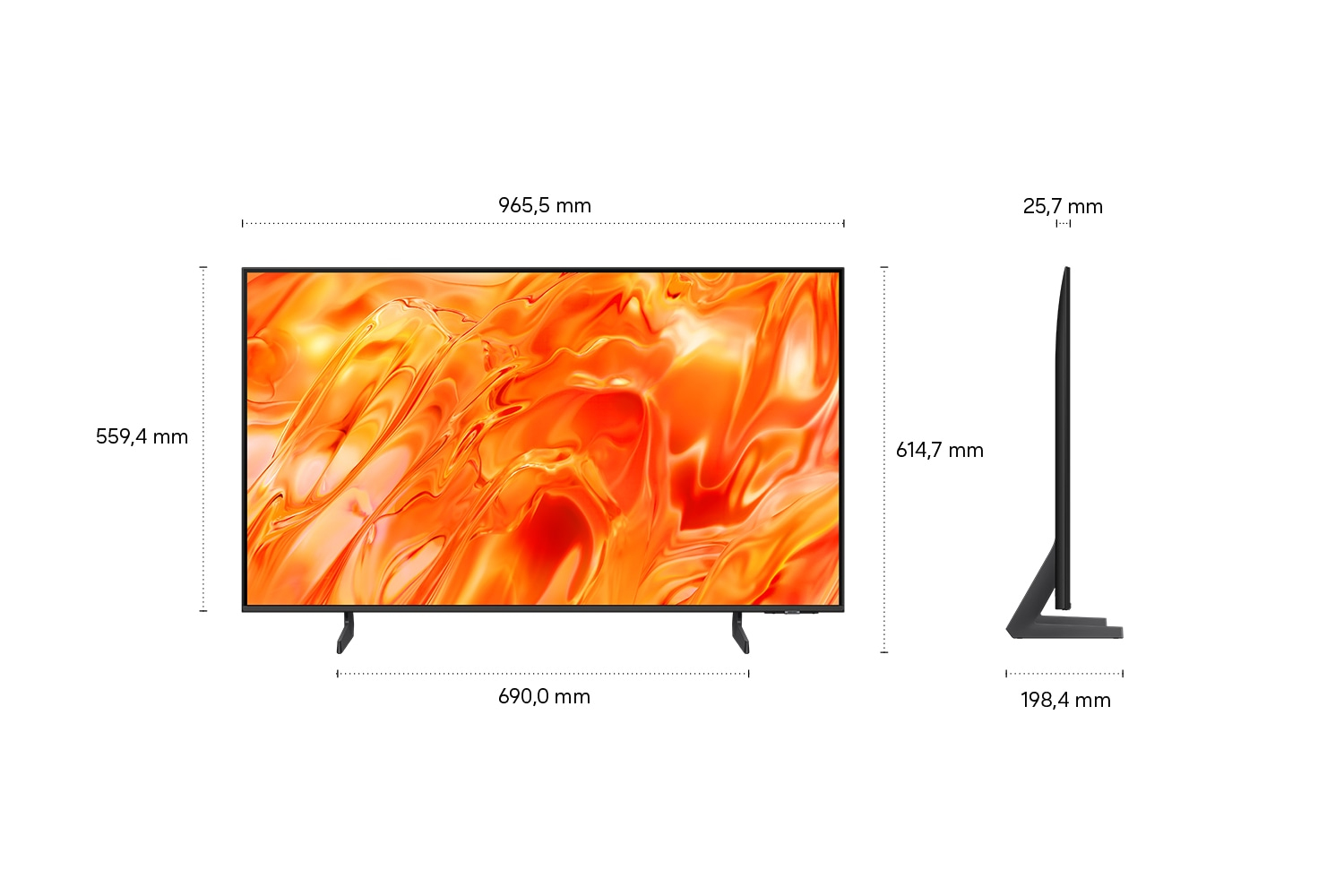 Samsung GQ43QN70 QLED-TV EEK F A - G CI+ DVB-C DVB-S2 DVB-T2 Smart TV - LCD-TV - 109,2 cm