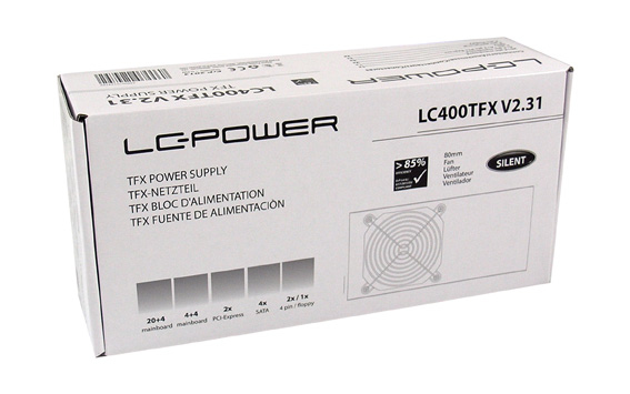 LC-Power LC-400TFX V2.31 power supply unit 350 W 20+4 pin ATX TFX Black