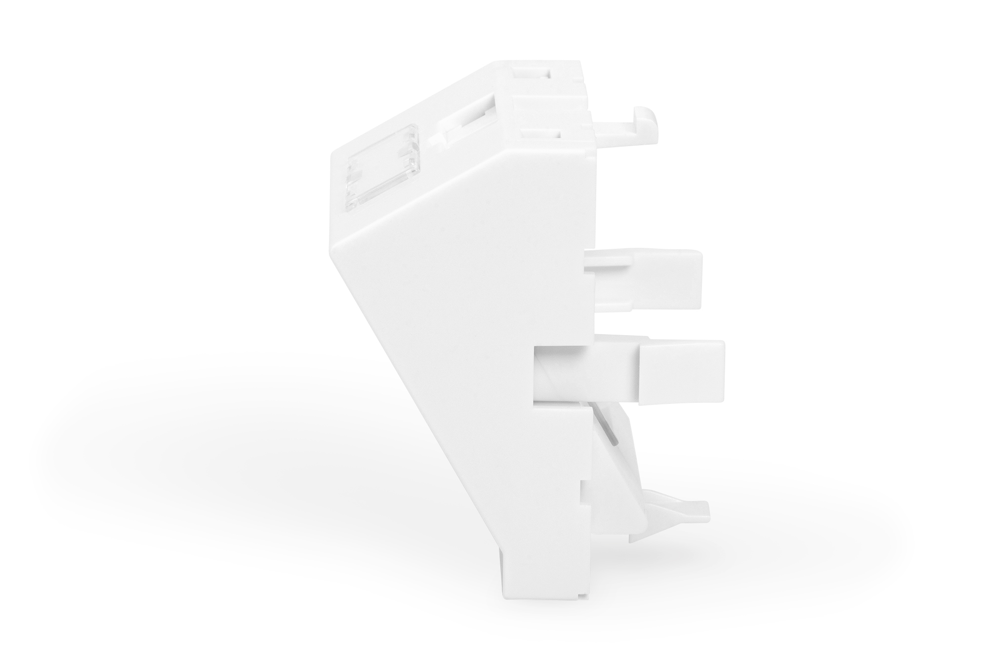 Digitus Plaque frontale, 1 port, 45 x 45 mm, coude, pour cadre DN-93802-5-SH