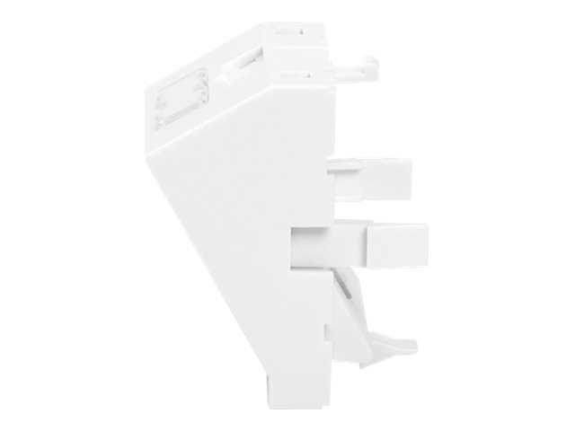 Digitus Plaque frontale, 1 port, 45 x 45 mm, coude, pour cadre DN-93802-5-SH