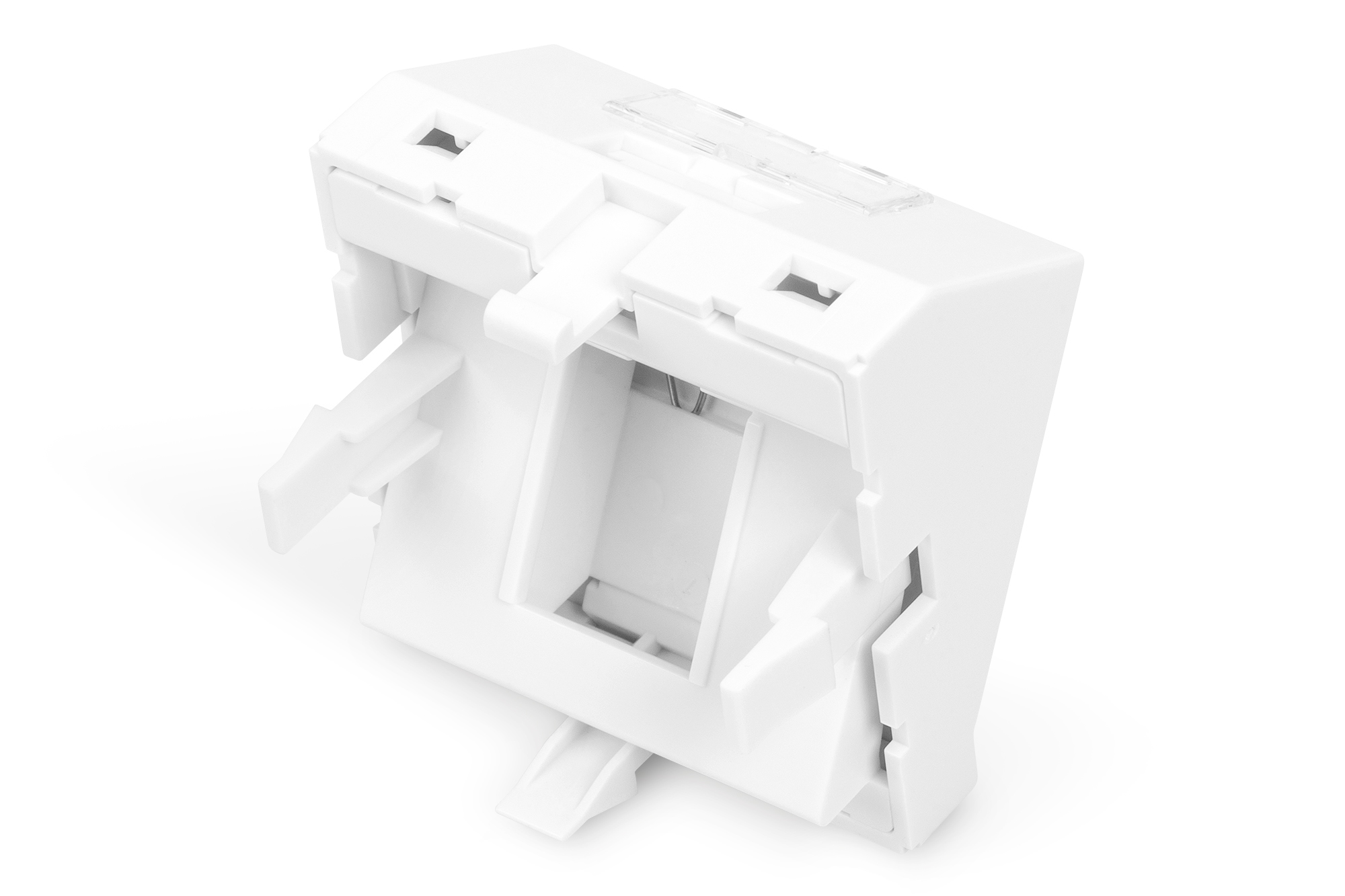Digitus Plaque frontale, 1 port, 45 x 45 mm, coude, pour cadre DN-93802-5-SH