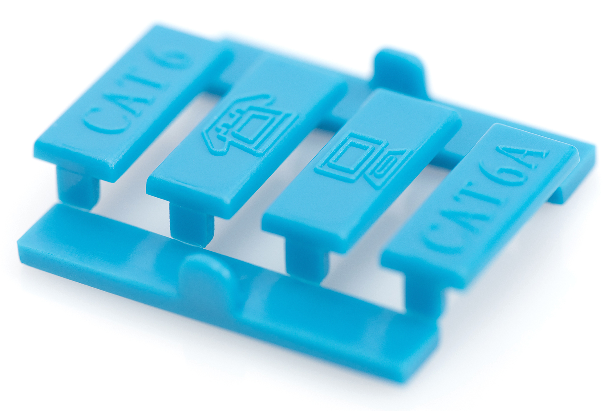 Digitus Plaque frontale, 1 port, 45 x 45 mm, coude, pour cadre DN-93802-5-SH