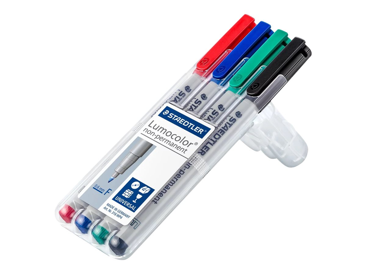 Staedtler 316 WP4 marker 1 pc(s) Black, Blue, Green, Red