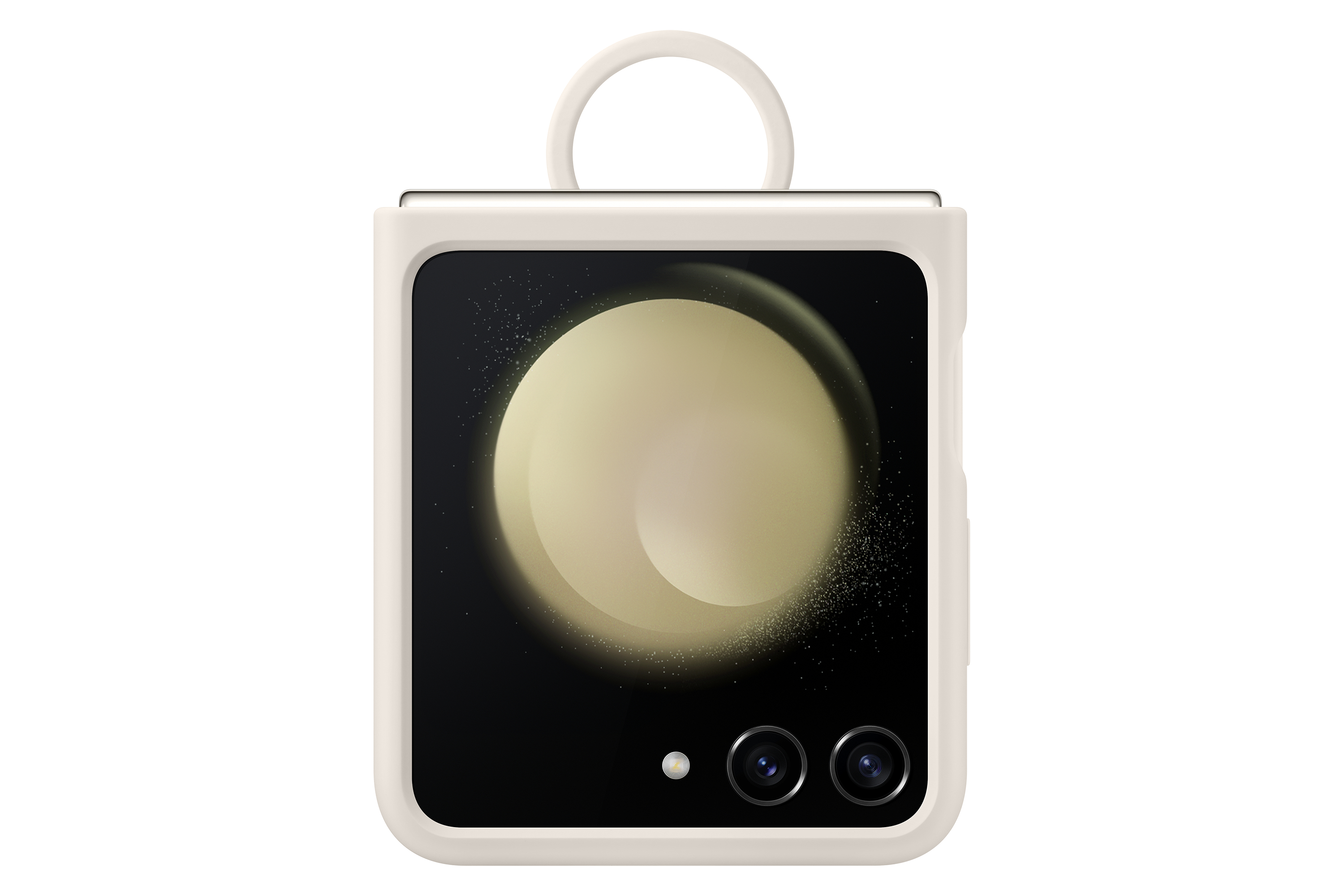 Samsung Silicone Case with Ring f�r Galaxy Flip5 Cream