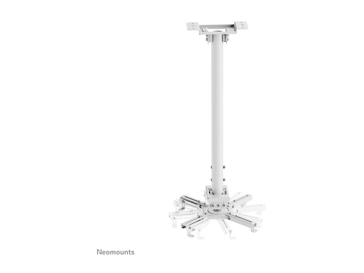 Neomounts CL25-550WH1 Beamer ceiling mount - h 74,5-114,5 cm - easy-install - full motion