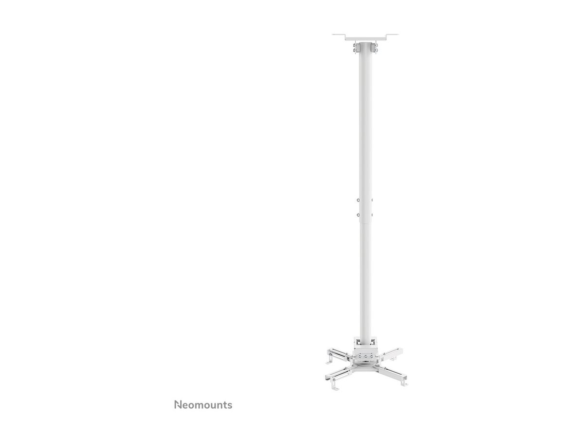 Neomounts CL25-550WH1 Beamer ceiling mount - h 74,5-114,5 cm - easy-install - full motion