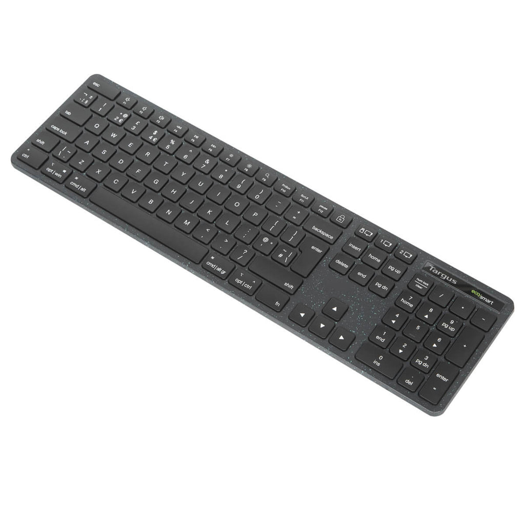 Targus EcoSmart AKB873UK keyboard Universal RF Wireless + Bluetooth QWERTY UK English Black