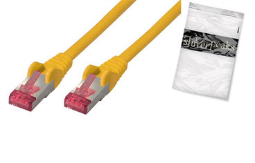 shiverpeaks BS75711-A0.25Y cable de red Amarillo 0,25 m Cat6a S/FTP (S-STP)