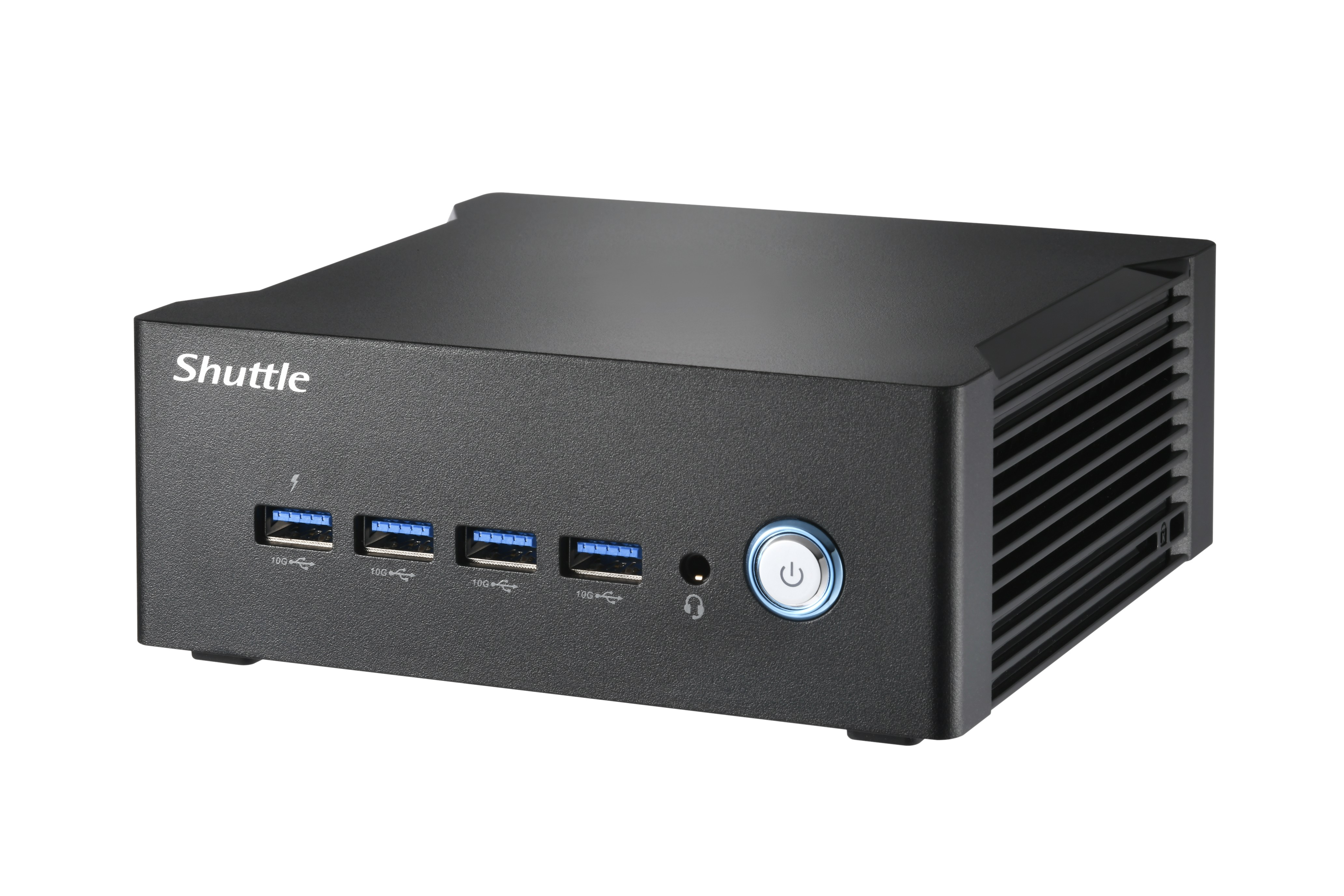 Shuttle Nano PC NA10H7, AMD Ryzen 7-8845HS APU, Radeon780M , 2xHDMI, 2xUSB-C 4.0(DP), 2x2.5Gbit LAN, 24/7 permanent operation, incl. VESA