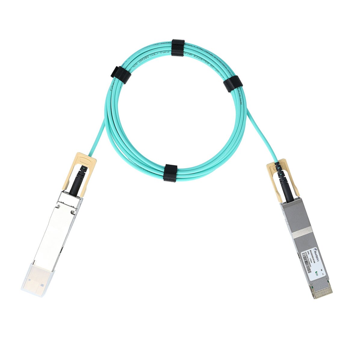 BlueOptics AOC-Q56DD-400G-3M-BO cavo InfiniBand QSFP-DD Arancione