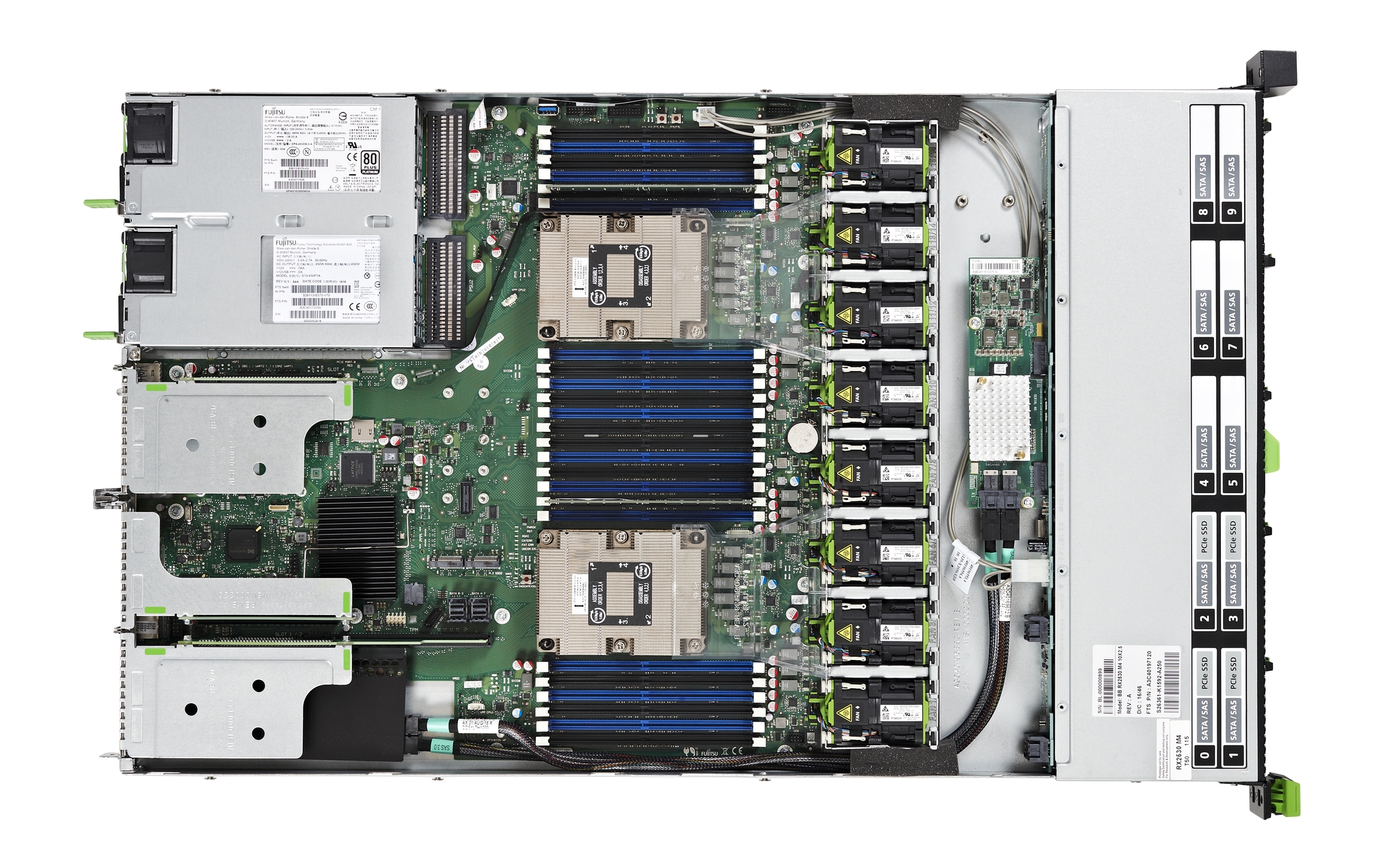 Fujitsu PRIMERGY RX2530 M4 servidor Bastidor (1U) Intel Xeon 4110 2,1 GHz 16 GB DDR4-SDRAM 450 W