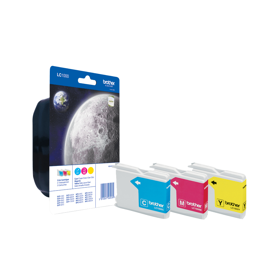 Brother LC1000RBWBP - 3er-Pack - Gelb, Cyan, Magenta