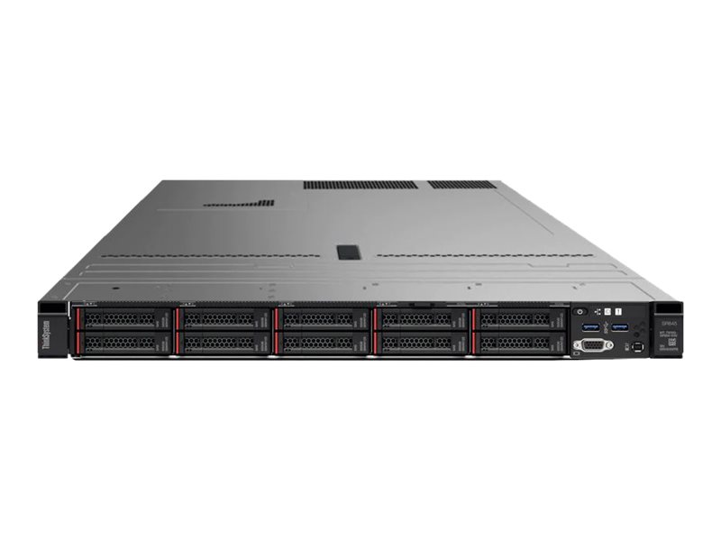 Lenovo ThinkSystem SR645 7D2X - Server - Rack-Montage - 1U - zweiweg - 1 x EPYC 7413 / 2.65 GHz - RAM 64 GB - SAS - Hot-Swap 6.4 cm (2.5)