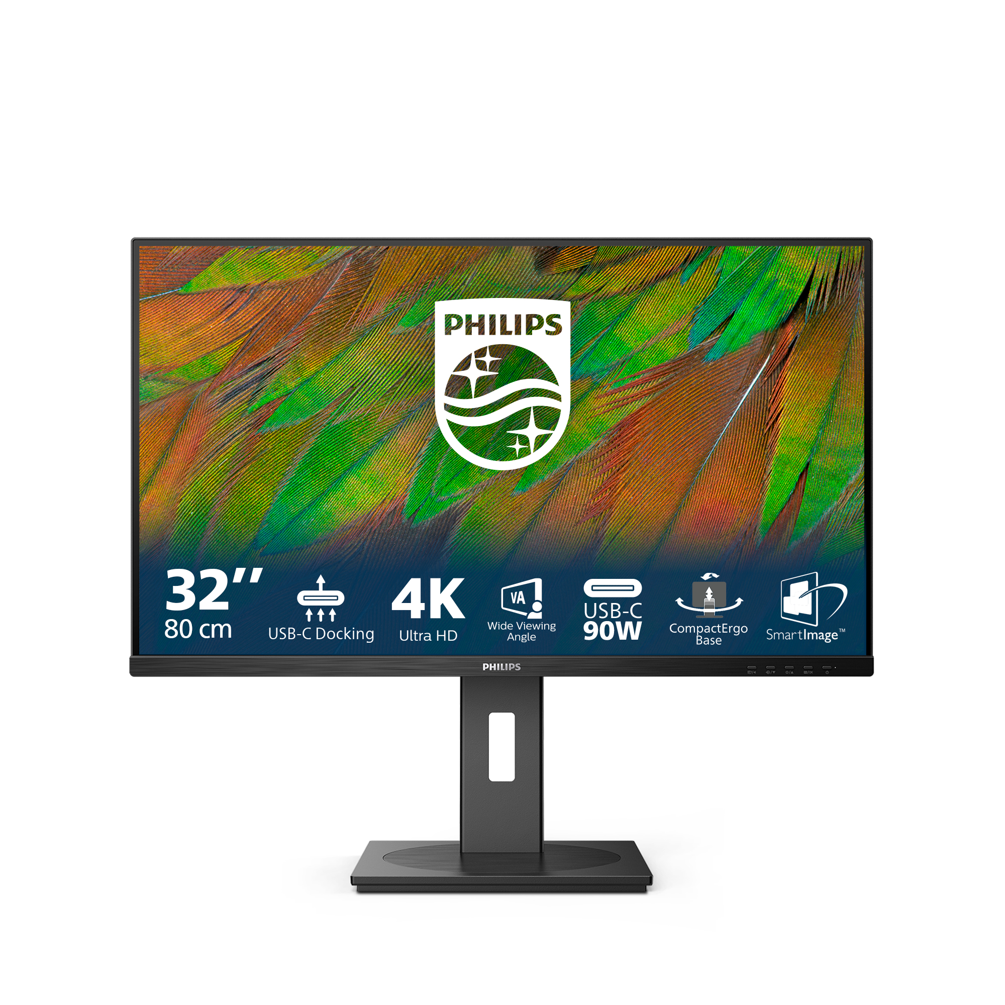 Philips 3000 series 32B1U3900/00 Monitor PC 80 cm (31.5) 3840 x 2160 Pixel 4K Ultra HD LCD Nero