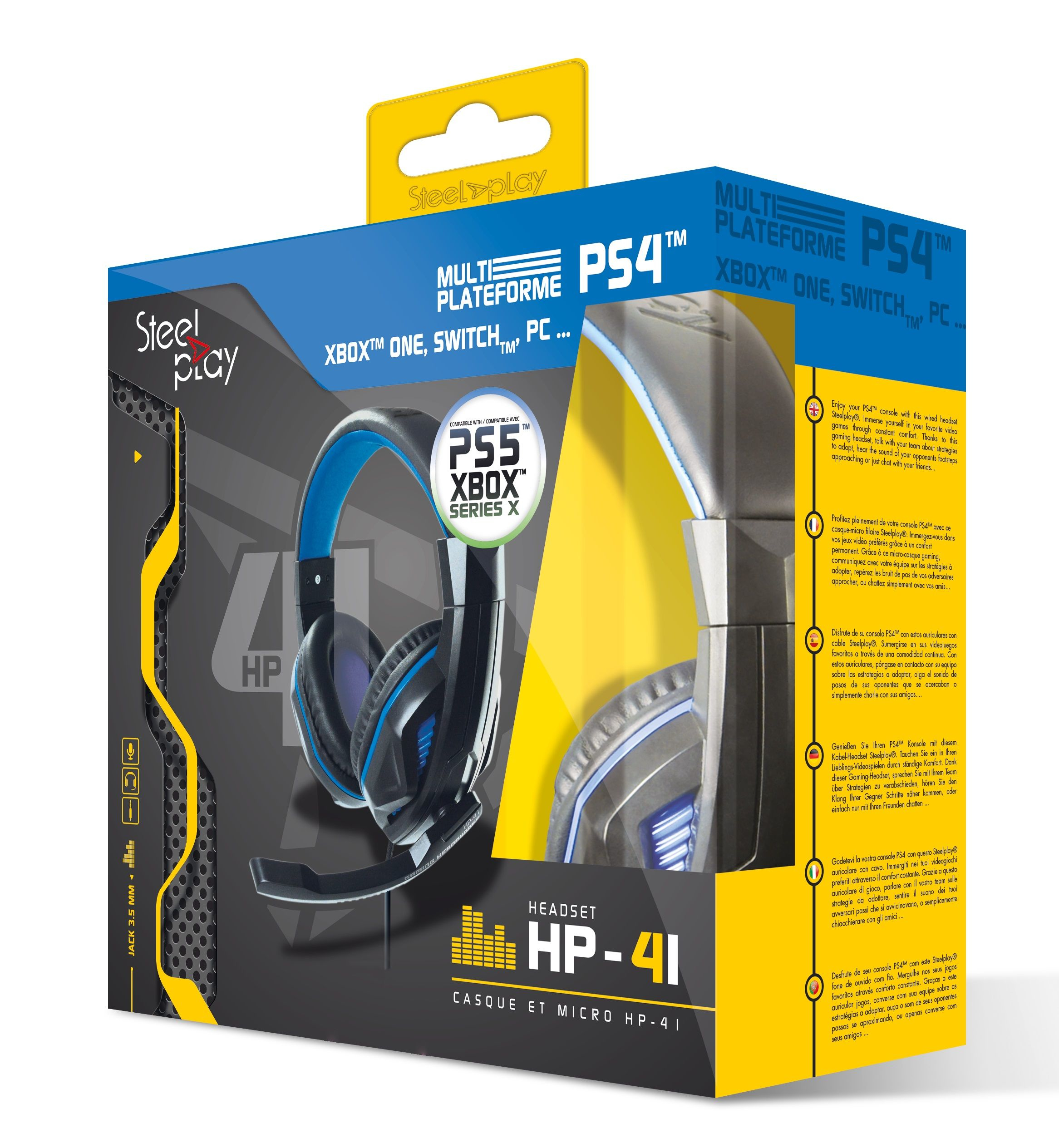 Steelplay HP41 - For PS4 - Headset - ohrumschlieend